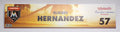 2018 Elieser Hernandez Game-Used Spring Training Marlins Locker Name Plate COA