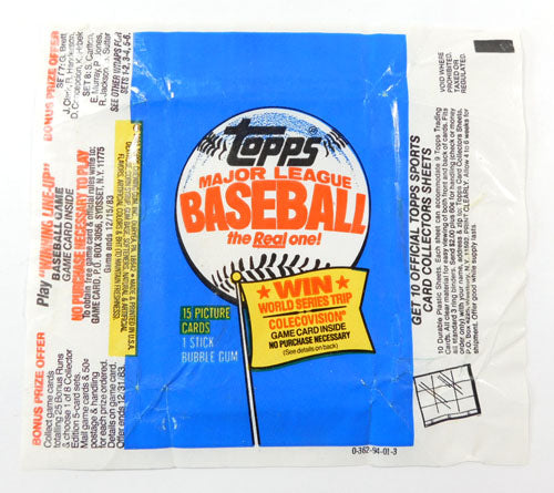 (3) 1983 Topps Baseball Wax Wrapper ~ 3-Different Variations Pic2