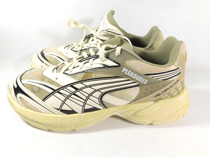 Puma Velophasis Layers Pleasures Sneakers OverDye Birch Tree Men's Size 13 Pic2