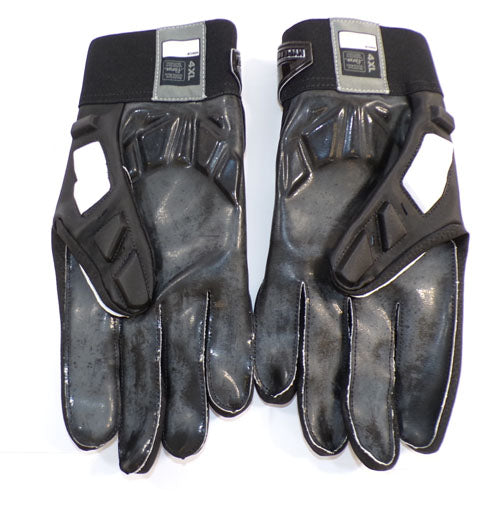 Nike Hyperbeast Lineman Black/White Football Gloves Men's Size 4XL Style DX4493 Pic2