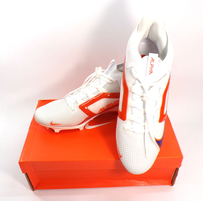 Nike Alpha Menace Elite 4 Clemson Tigers Promo Cleats #HF3436 102 Size 14