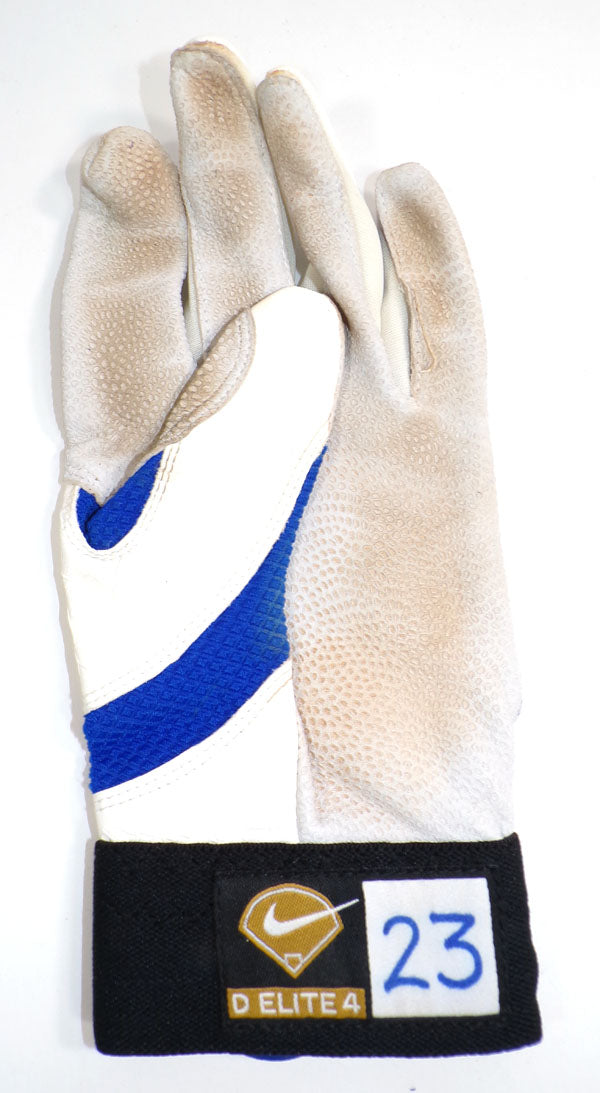 2014 Mark Teixeira New York Yankees Blue Nike D. Elite 4 RH Game-Used Glove COA Pic2