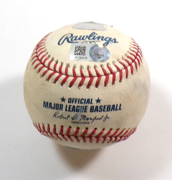 Game-Used Baseball September 14, 2018 Toronto Blue Jays @ Yankees COA #JB745378