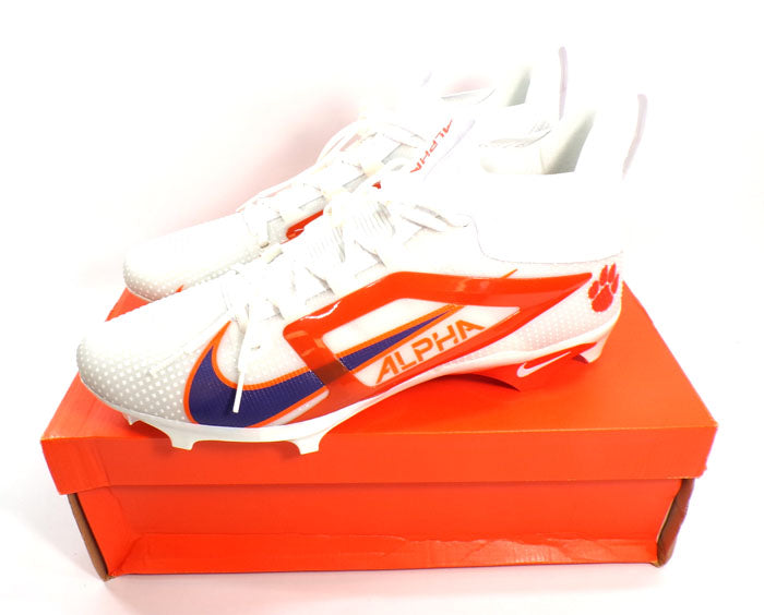 Nike Alpha Menace Elite 4 Clemson Tigers Promo Cleats #HF3436 102 Size 14 Pic2