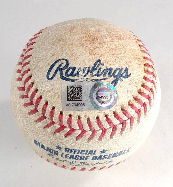 Brewers @ Marlins 5-13-2022 Game-Used Baseball Victor Caratini(Singles) S. Okert