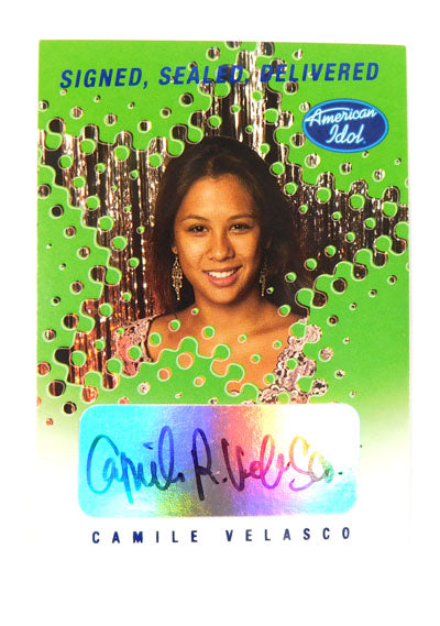2004 Fleer American Idol Camile Velasco Signed Sealed Delivered Auto