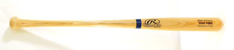 Tony Perez Unsigned Engraved Blue Ring Blonde Big Stick Bat 34"