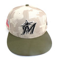 2025 Tampa Bay Rays @ Marlins Armed Forces Day 7 7/8 Team-Issued Cap COA