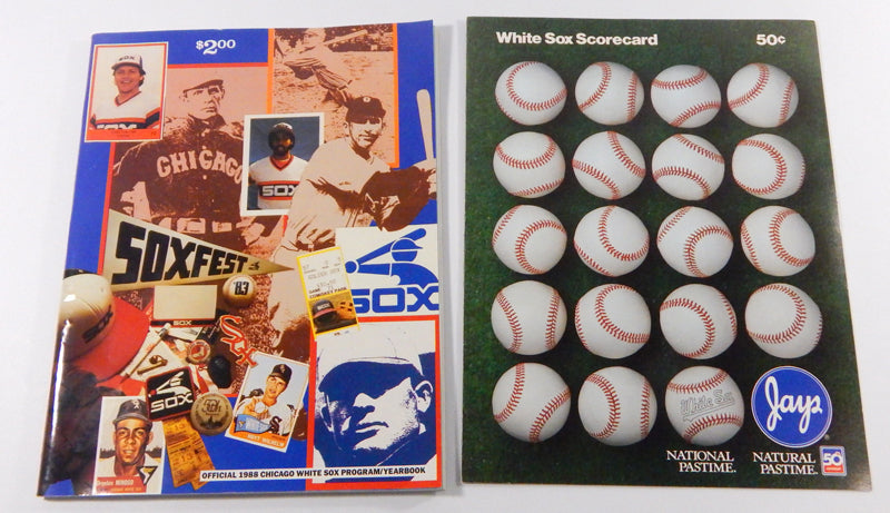 July 31st 1988 California Angels @ Chicago White Sox Scorecard +Program Yearbook