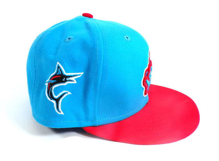 2022 Bryan De La Cruz #14 Marlins Game-Used June 25th City Connect Cap COA Pic2