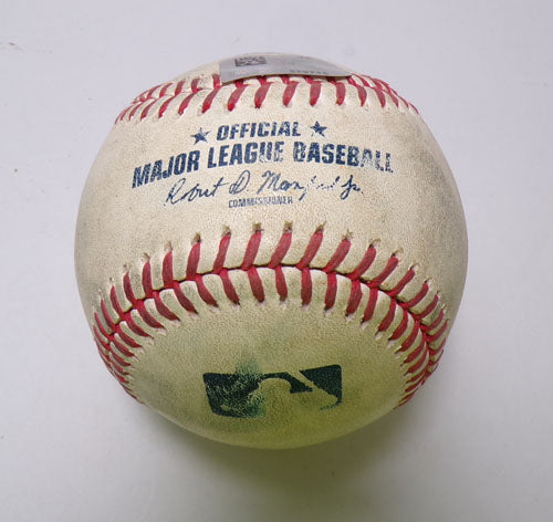 NY Mets @ Rockies Game-Used Ball 8-7-24 Nimmo/C. Blackmon/N. Davis/P. Blackburn Pic2