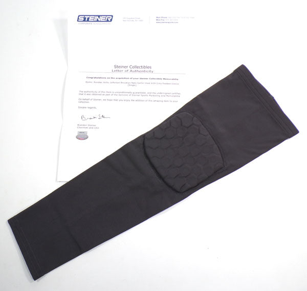 Rondae Hollis Brooklyn Nets Game-Used #24 Gray Sleeve - Size Lg. COA NF70421257
