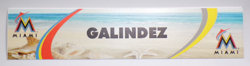 2018 Geremy Galindez DSL Marlins Spring Training Locker Name Plate
