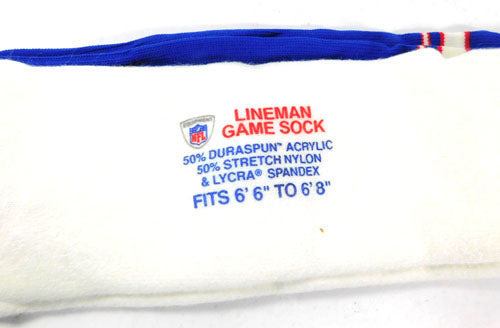 6-pack Buffalo Bills TI Lineman Throwback Game Socks HOME Size XL/XXL Pic2