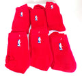 6-Pair Detroit Pistons NBA Game Issued Nike Red Crew Socks Fits Size 12 to 14