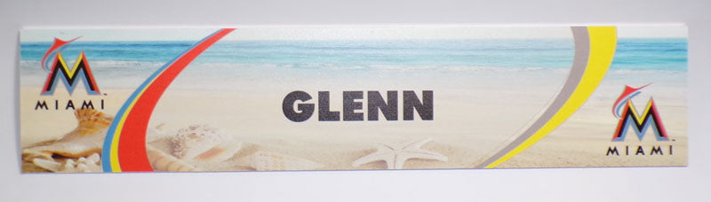 2017 Alex Glenn Jacksonville Minors Marlins Spring Training Locker Name Plate