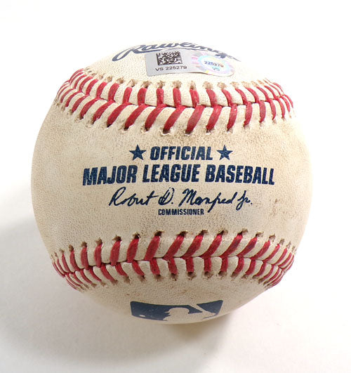 2023 NY Mets @ Nationals Game Used Baseball Jeimer Candelario Double Pic2