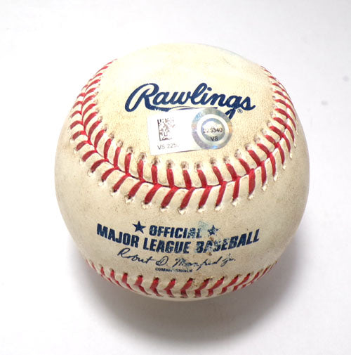 Milwaukee Brewers @ Nationals  Game-Used Baseball 7-31-23 Corey Dickerson/Burnes