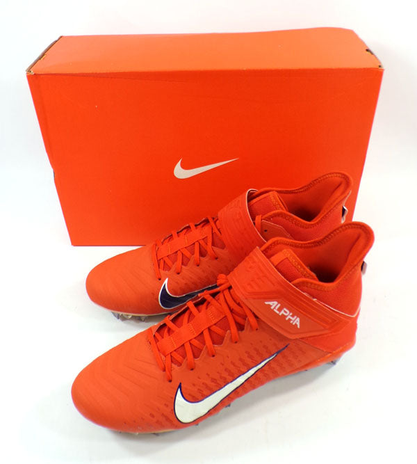 Nike Alpha Menace Pro 2 Mid SMU Clemson Tigers Cleats Mens Size 10.5 #CI9862 800