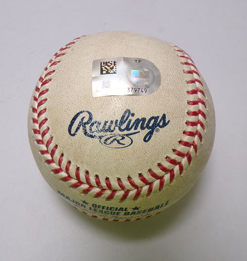Miami Marlins @ Rockies Game-Used Ball  8-26-24 Jacob Stallings/Edward Cabrera