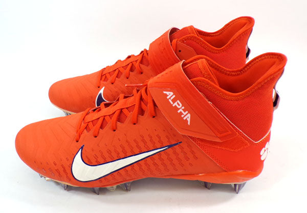 Nike Alpha Menace Pro 2 Mid SMU Clemson Tigers Cleats Mens Size 10.5 #CI9862 800 Pic2