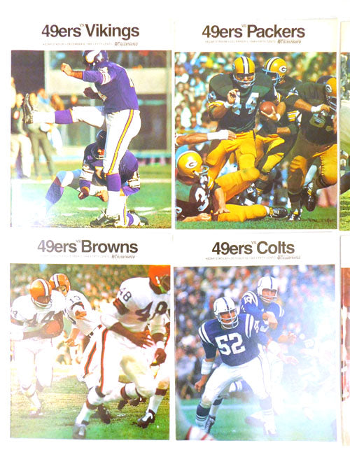 Lot of (10) Different 1968 San Francisco 49ers NFL Football Programs Pic2