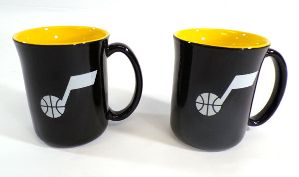 Lot of (2) Utah Jazz 15 oz Ceramic Coffee Mugs Cups New Pic2