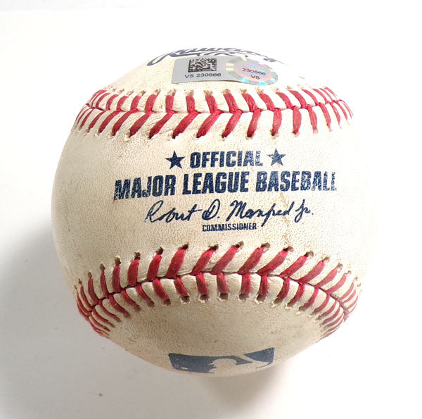 8-18-23 Phillies @ Nationals Game-Used Ball D. Smith/Michael Lorenzen COA Pic2