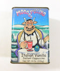 Empty Tin to display Italian Vanilla Mooooo Puccino Cappuccino Can