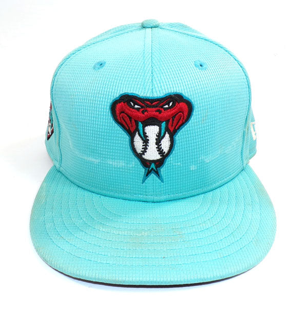 2024 Tim Tawa #13 Diamondbacks Team Issued ST New Era 59FIFTY Teal Ball Cap