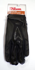 Wilson GST Big Skill Football Gloves TackTech 3D Black Adult Size LARGE