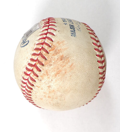 2024 Rockies @ Pirates Game-Used Baseball Charlie Blackmon/Colin Holderman COA Pic2