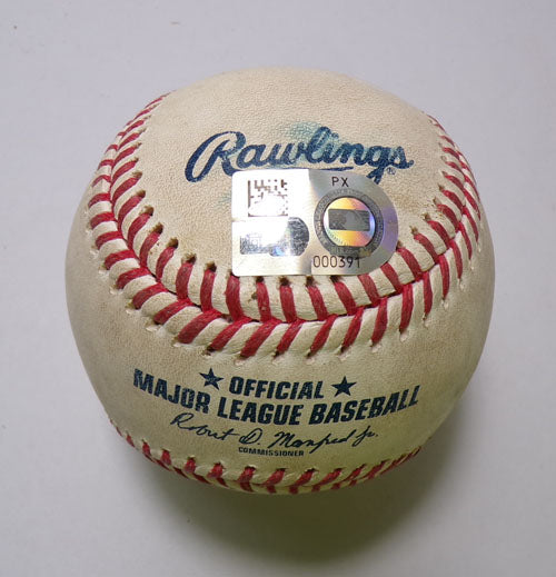 Miami Marlins @ Rockies Game-Used Baseball 8-26-24 Ryan McMahon/Edward Cabrera