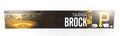 Tarrik Brock #16 2023 Pirates Team Issued 18" x 3" Locker Room Nameplate COA
