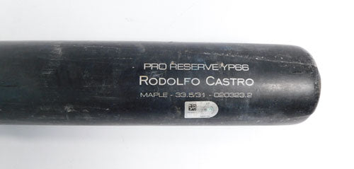 Rodolfo Castro Game-Used Pro Reserve YP66 Bat Pirates @ Tigers May 17, 2023 COA Pic2