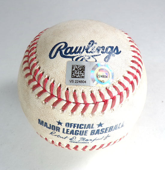 Pirates @ Nationals 4-29-23 Game 2 Used Baseball Michael Chavis/Cody Bolton COA