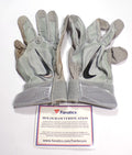 2020 Dominic Smith NYMets Gray Nike Player Issued/GU Batting Gloves COA's