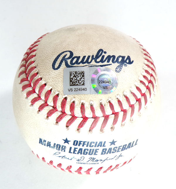 Tigers @ Nationals 5-19-23 Game-Used Baseball Corey Dickerson/Alex Lange COA