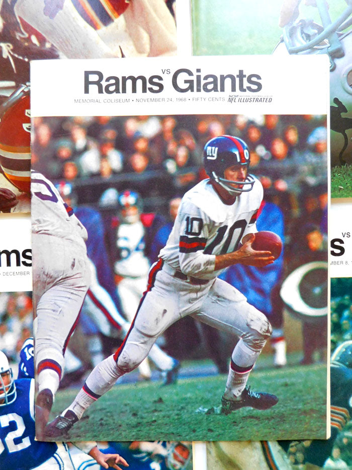 Lot of (5) Different 1968 Los Angeles Rams NFL Football Programs Pic2