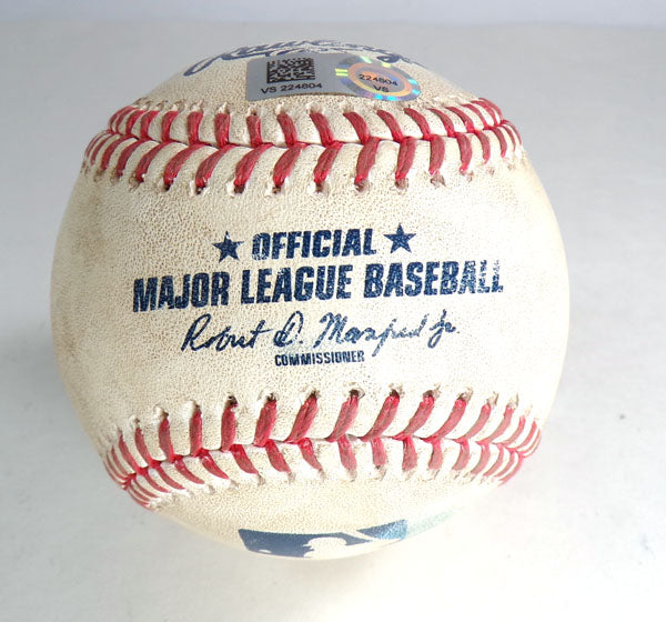 Pirates @ Nationals 4-29-23 Game 2 Used Baseball Michael Chavis/Cody Bolton COA Pic2