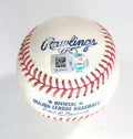 Braves @ Nationals 9-24-23 GU Ball Dominic Smith (Singles)/Allan Winans COA