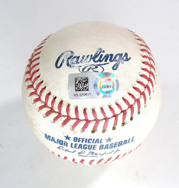 Braves @ Nationals 9-24-23 GU Ball Dominic Smith (Singles)/Allan Winans COA