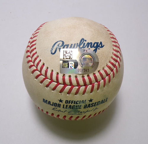 NY Mets @ Rockies Game-Used Baseball 8-8-24 Jacob Stallings/Adam Ottavino COA