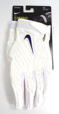 Nike TCU Horned Frog Team Issue Superbad 6 V2 White Football Gloves Size 3XL