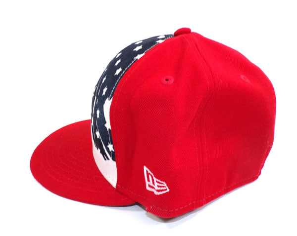 2022 Braxton Garrett #60 Angels@Marlins Game-Worn 4th of July New Era Cap COA Pic2