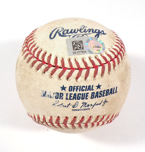 2021 Brewer @ Pirates Game-Used Baseball Ke'Bryan Hayes/Eric Lauer COA