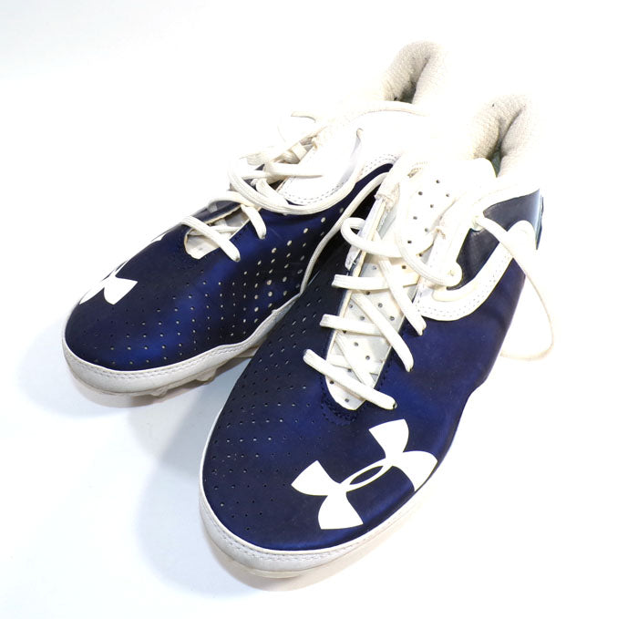 2013 Cam Newton's UA Signature Cleat 9.5 (C1N) Blue/White Auburn Tigers TI #87