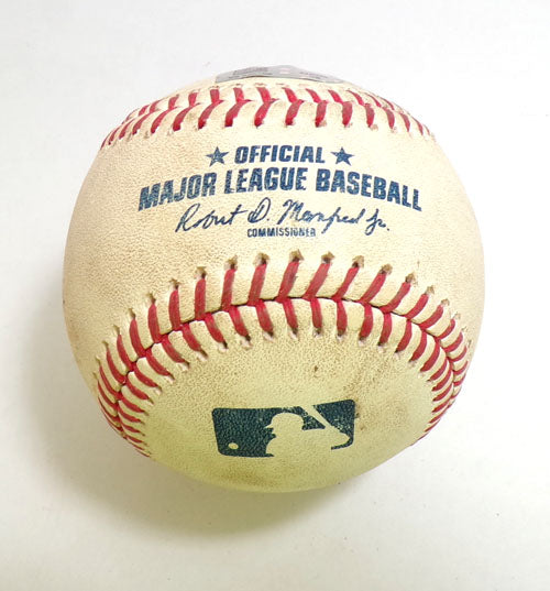 2023 Atlanta Braves @ Nationals Game Used Baseball Marcell Ozuna Walk Adon COA Pic2