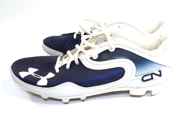 2013 Cam Newton's UA Signature Cleat 9.5 (C1N) Blue/White Auburn Tigers TI #87 Pic2
