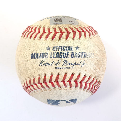 2023 Rockies @ Nationals Game-Used Baseball Diaz Walk Grichuk Single 741 Pic2